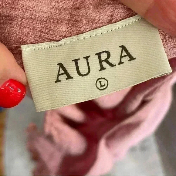 Aura The Label Blush Pink Tiered Mini Short Sleeve Dress - Picture 6 of 7